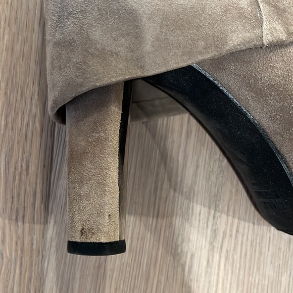 Stuart Weitzman suede spats knee high boots - Picture 5 of 7